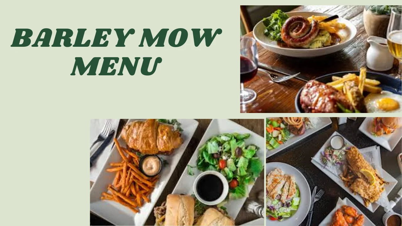 Barley Mow Menu