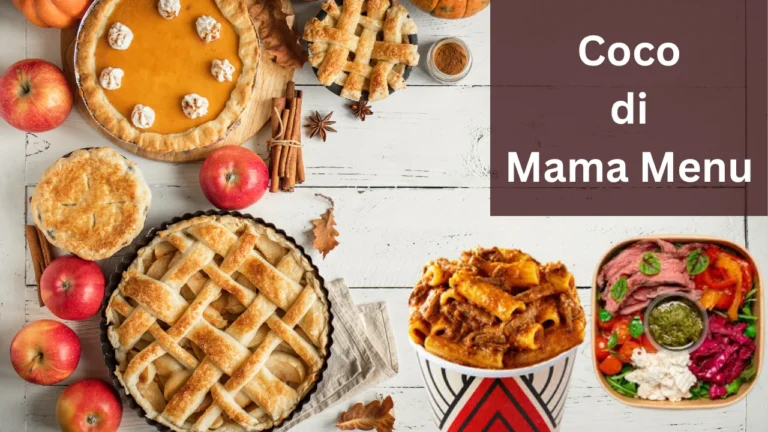 Coco di Mama Menu