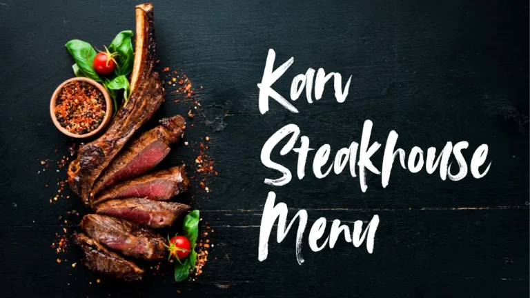 Karv Steakhouse Menu