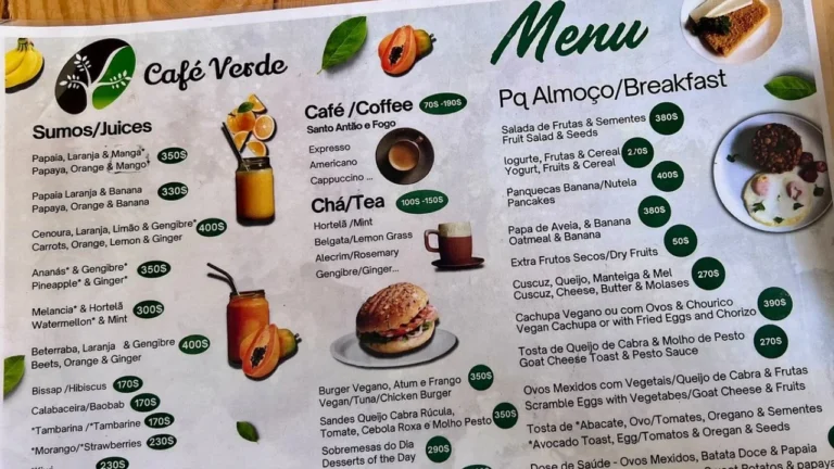 Menu Verde