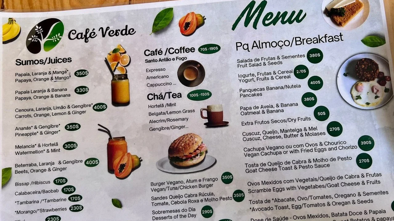 Menu Verde