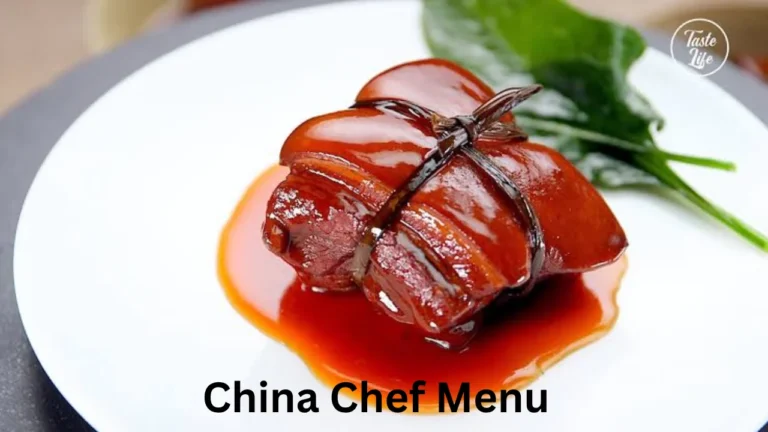 China Chef Menu