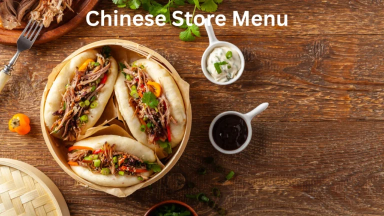 Chinese Store Menu