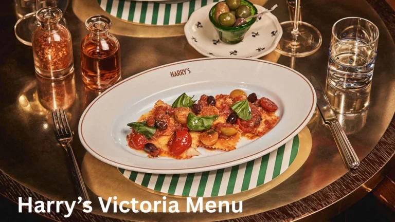 Harry’s Victoria Menu