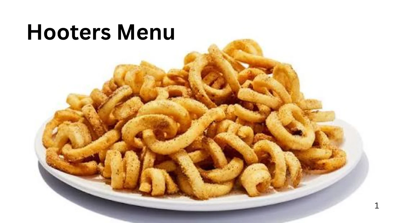 Hooters Menu