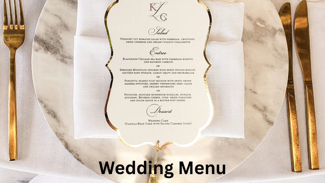 Wedding Menu